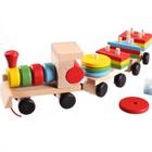 Baby Toys Wood Train Truck Set Geometric Blocks Sorting Board Kids Educational Toy Color Shape Match Stacked Puzzle Diecasts & Toy Veículos