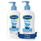 Baby Wash & Shampoo por CETAPHIL, 13.5oz Pack de 2, hipoalergênico, suave o suficiente para uso diário, sem sabão