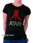 Babylook Atari Games Camisa Geek Retrô Clássicos Anos 80