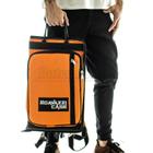 Bag de Baquetas Gavazzi Luxo Laranja Nylon Extra Grande com alça de mochila, compatível com laptop