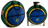 Bag de Pratos BFC Brazilian Finest Cymbals Brasil Pratos até 24 com 3 Divisões Alça Mochila (4095)
