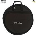 Bag mochila de Pratos para bateria até 23 - DGroove Standard Series Com reforço