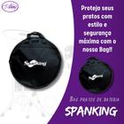 Bag Spanking Preta de Nylon para Pratos de Bateria até 20" Divisão De 4 Pratos