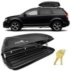 Bagageiro Maleiro De Teto Sport Rack Conquest Dodge Journey 07 A 18 50KG 450 Litros Preto