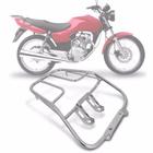 Bagageiro Suporte Bauleto Pro Tork Sansão Moto CG 125 Titan ES KS 2000 Cromado