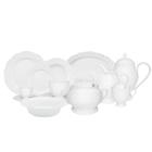 Baixela Serviço Jantar Soleil White 50Pç Porcelana Oxford