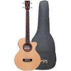 Baixolão Mini Eletroacústico Rozini RBX820 Premium com Fishman