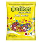 Bala de Goma Confeitada Deliket Jelly Beans Frutas Sortidas 500g