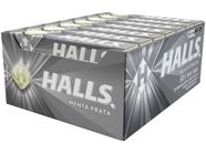 Bala Halls Menta Prata 28g Display 21 Unidades