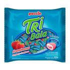 Bala Recheada Peccin TriBala Sabor Framboesa Saco 500g