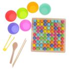 balacoo Bead Elimination Board Game for Kids Rainbow Ball Toy Wooden Crianças Brinquedo Educacional