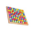 balacoo Bead Elimination Board Game for Kids Rainbow Ball Toy Wooden Crianças Brinquedo Educacional