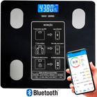 Balança Bioimpedância Digital Com Aplicativo Bluetooth Histórico App Corporal 180 Kg