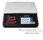 Balança Computadora Led Touch Preta 35Kg Ramuza