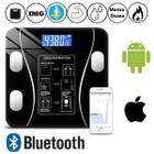 Balança Corporal Digital Bluetooth Vidro Temperado IMC Saúde Fitness