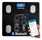 Balança De Bioimpedancia Corporal Com Bluetooth 12 Índices Vidro Temperado 3 A 140kg Original Line Com Aplicativo