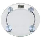Balança Digital De Banheiro Com Vidro Temperado 150kg - REDONDA