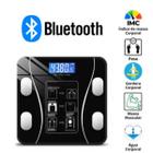 Balança Digital Preta Vidro Bluetooth Completa Bioimpedância App 140kg