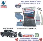 Balanceamento Automático Sem Chumbo Nissan Frontier Aro 315/60 R18 - Kit 5 Pneus e Bisnaga