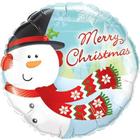 Balão 18 redondo merry christmas snowman 18867