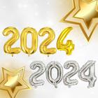 Balao 2024 Ano Novo Metalizado Decoração Reveillon