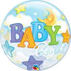 Balao 22 deco bubble baby boy lua e estrelas 23597