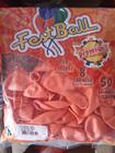 Balão 8 redondo festbal salmão - DelRei ind artefatos latex