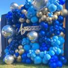 Balão Bexiga Fest Ball Redondo Liso 9 Polegadas 50 Unidades Azul Cobalto Escuro