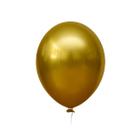 Balão Bexiga Metalizado Redondo Nº 9 cm Com 25 unidades Happy Day
