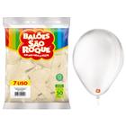 Balão Bexiga N 7 Transparente Com 50 unidades - São Roque
