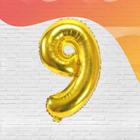 Balão Bexiga Numerais Dourado 16 Polegadas Metalizado Premium - Decoração Festas, Eventos