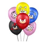 Balão Bexiga Sonic Game Kit Festa Aniversario Infantil