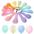Balão Bexiga Tom Pastel Candy Color 7 Polegadas 50 Unidades