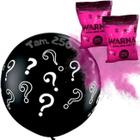 Balão Big Chá Revelação + 2 Tinta Em Pó Colorido Holi Party, Kit, Big Balão, + 2 Pó Colorido 200G Festas Revelação Chá - Balões de Látex