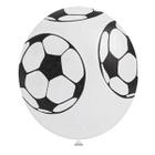 Balão Bola de Futebol Branco - 11 Pol - 25 Un - Extra Festas