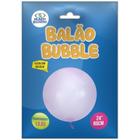 Balao bubble lilas transparente 60cm - MUNDO BIZARRO