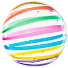 Balao Bubble Listra Colorida 45CM - Mundo Bizarro