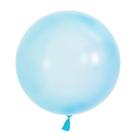 Balão Bubble Transparente Azul 24" 60cm - Mundo Bizarro