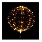 Balão Bubble Transparente com LED Dourado 18" 45cm