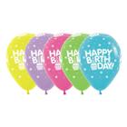 Balão Cupcake Happy R12 Imp 360 12 Un 39000461 Ballloons