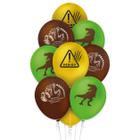 Balão de Aniversário Reino dos Dinossauros nº9 23cm 25 Un - Regina