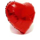 Balão De Coração Vermelho Metalizado 45 Cm 18"
