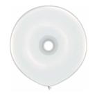 Balão de Festa Látex Donut - Branco - 16" 40cm - 25 unidades - Qualatex Outlet - Rizzo