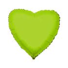 Balão de Festa Metalizado 20" 50cm - Coração Verde Limão - 01 Unidade - Flexmetal - Rizzo Balões