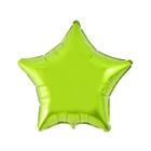 Balão de Festa Metalizado 20" 50cm - Estrela Verde Limão - 01 Unidade - Flexmetal - Rizzo Balões