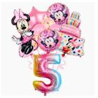 Balão de festa Minnie Mouse Rosa Decorações Aniversário kit