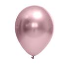 Balão De Festa Rosa Cromado 9 Pol Pc 25un Festball 420495