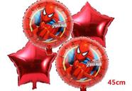 Balão Homem Aranha Kit Balão Metalizado Festa Heróis Menino