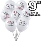 Balão Látex Bexiga Estampado Flork Meme Sortidos - 10 - 25 - 50 Unidadesde 9 Polegadas - Decorado para festa amor - Balões Metalizado