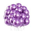 Balão Liso Cromado Violeta Premium 12 Uni Tamanho 16 - Inspire Sua Festa